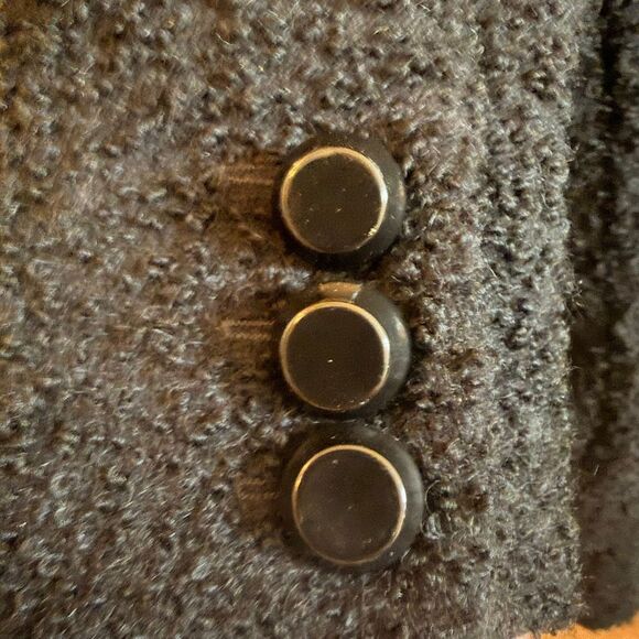 Dolce & Gabbana Vintage Y2K Black Coat with Fur Collar SC EU 38/ US 6 - Picture 8 of 16